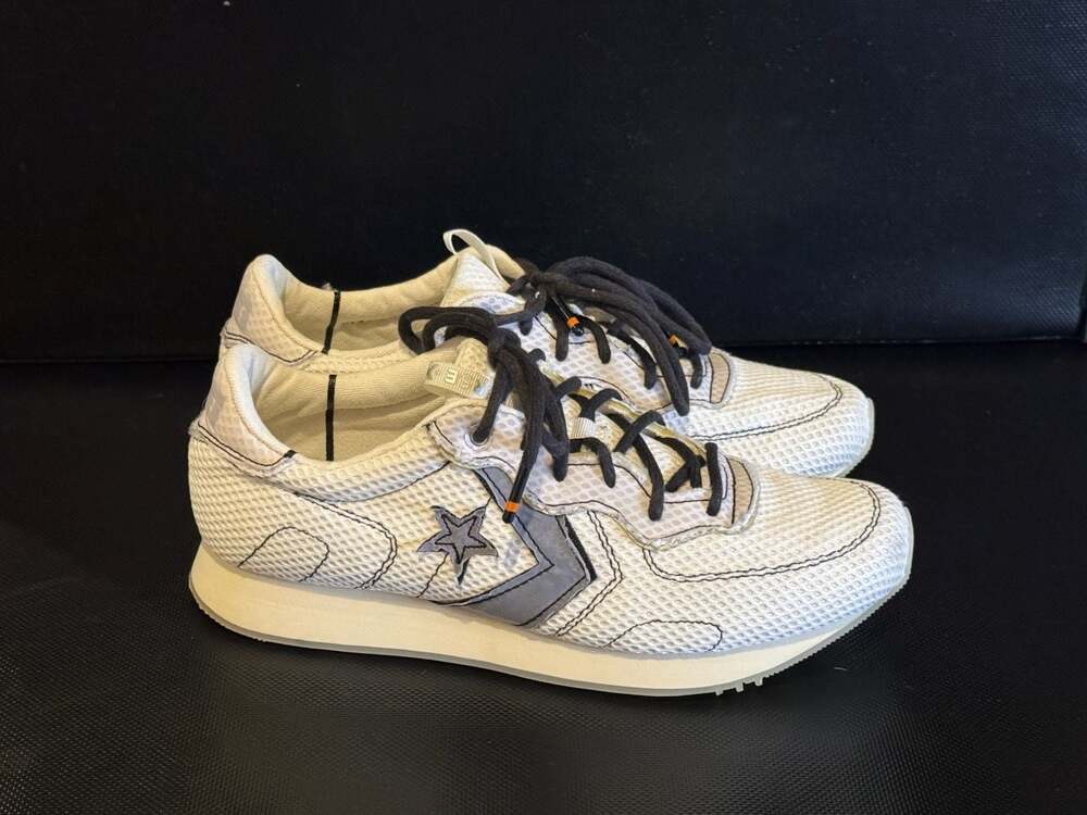 Converse x Vince Staples Thunderbolt Ox Sneakers, White Mens 8.5 Wo 10